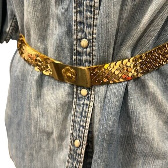 Gold Sequin Belt - Picture 1 of 5